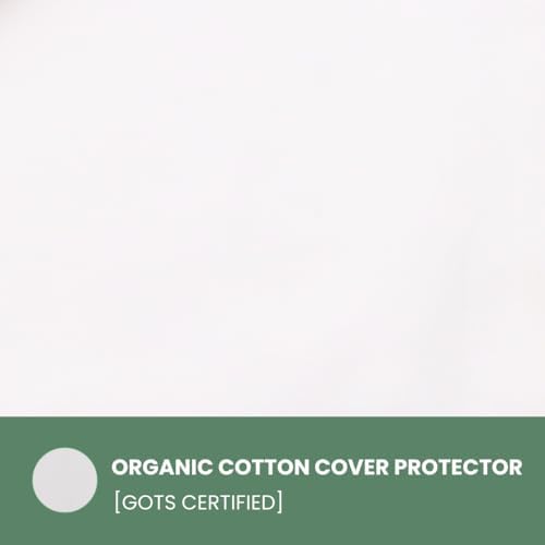 OrganicTextiles Naturlatex-Kissen King Size aus Bio-Baumwolle, weich & GOTS-zertifiziert, ideal für Nackenschmerzlinderu