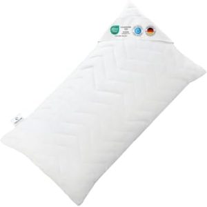 VERDA Kopfkissen 40x80 - Ergonomisch & Höhenverstellbar für Schlafkomfort, 100% nachhaltig, Ideal für Allergiker