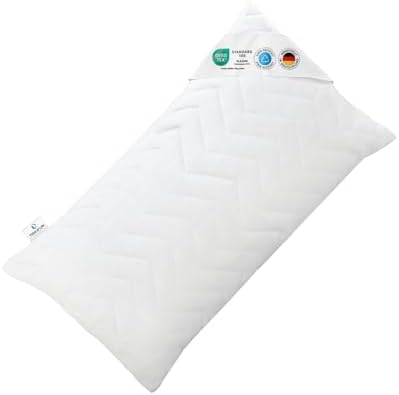 VERDA Kopfkissen 40x80 - Ergonomisch & Höhenverstellbar für Schlafkomfort, 100% nachhaltig, Ideal für Allergiker