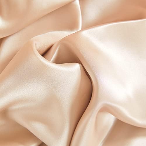 THXSILK 25 Momme Seidenkissenbezug für Haar und Haut - Hypoallergen mit verstecktem Reißverschluss, 40x80cm Holzkohle