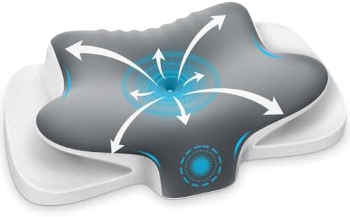 Nackenstützkissen von – Atmungsaktives Memory Foam Kissen für ergonomischen Schlaf in allen Positionen