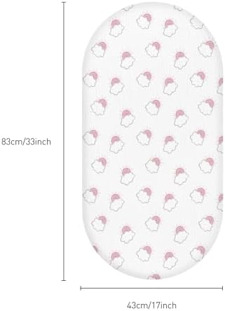 Musselin-Spannbettlaken für Kinderwagen 2er-Pack – Weich & Atmungsaktiv für Neugeborene, OEKO-TEX 100, 83 x 43 cm