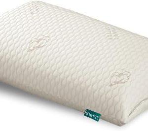 KNERST® Nackenkissen - Orthopädisches Memory Foam Kopfkissen für besten Komfort beim Schlafen - Ergonomisch, OEKO-TEX 40
