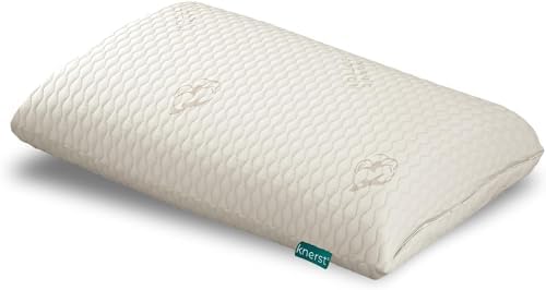 KNERST® Nackenkissen - Orthopädisches Memory Foam Kopfkissen für besten Komfort beim Schlafen - Ergonomisch, OEKO-TEX 40