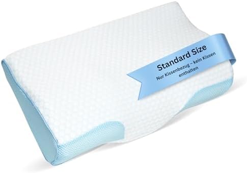 Derila Nackenkissen – Komfortables Memory Foam Kopfkissen für Seiten-, Rücken- und Bauchschläfer