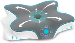 Memory Foam Nackenstützkissen - Orthopädisches Kissen für Nackenschmerzen, Ergonomisch für Seitenschläfer & Rückenschläf