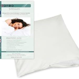 allsaneo Premium Allergiker Kissenbezug 50x50 cm | Extra weicher Milbenschutz für Allergiker im Schlafzimmer | TÜV geprü