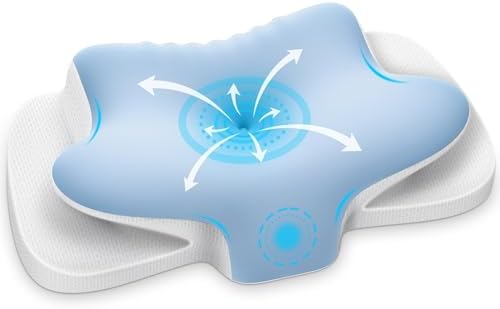 Nackenstützkissen von – Atmungsaktives Memory Foam Kissen für ergonomischen Schlaf in allen Positionen