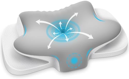 Nackenstützkissen von – Atmungsaktives Memory Foam Kissen für ergonomischen Schlaf in allen Positionen