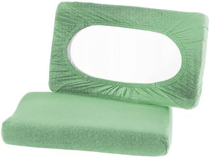 BaSaTex Bio Kissenbezüge 2er Pack für Nackenkissen | 97% GOTS-Baumwolle & Elasthan für hohen Komfort | Ideal für gesunde