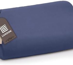 Gesundheitskissen Kissenbezug – Atmungsaktiv & Hautfreundlich, 95% Baumwolle, Marine Blau, 30-45 x 50-65 cm, Für Komfort