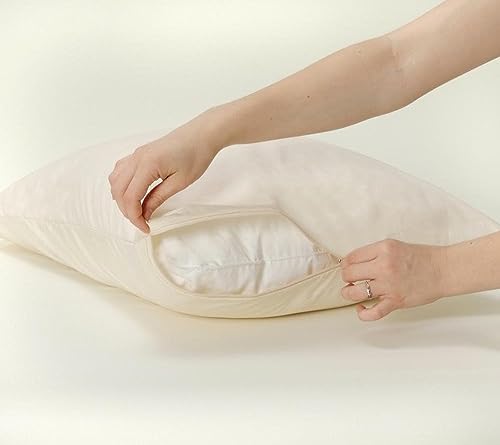 National Allergy Premium Bio-Baumwolle Kissenschutz Queen Size – Hypoallergen, atmungsaktiv & GOTS zertifiziert