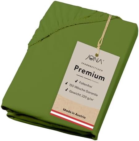 Premium Spannbettlaken 180-200 x 200 cm aus Jersey Baumwolle – ÖKO-TEX 100 zertifiziert für besten Schlafkomfort in Graf