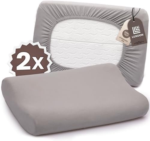 Gesundheitskissen Kissenbezug Set – 95% Baumwolle, Atmungsaktiv & Waschbar, Komfortabel für einen erholsamen Schlaf, 2er