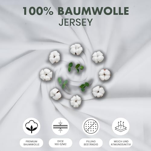 Kissenbezug 40 x 80 (2er Set) - Atmungsaktive 100% Baumwolle - Weich, Reißverschluss, für gemütliche Nächte