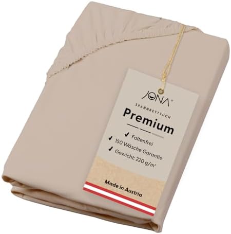 Premium Spannbettlaken 180-200 x 200 cm aus Jersey Baumwolle – ÖKO-TEX 100 zertifiziert für besten Schlafkomfort in Graf