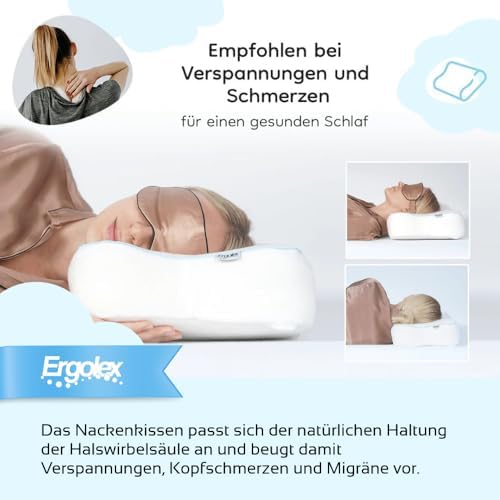 Ergonomisches Schlafkissen von – Orthopädisches Nackenkissen für besseren Schlaf – Ideal für Seitenschläfer!