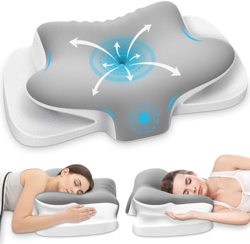 Nackenstützkissen von – Atmungsaktives Memory Foam Kissen für ergonomischen Schlaf in allen Positionen