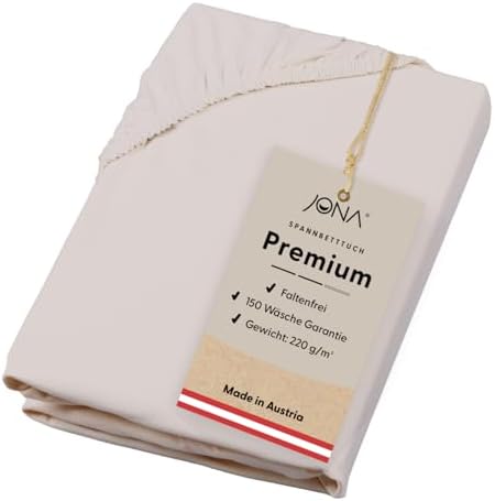 Premium Spannbettlaken 180-200 x 200 cm aus Jersey Baumwolle – ÖKO-TEX 100 zertifiziert für besten Schlafkomfort in Graf