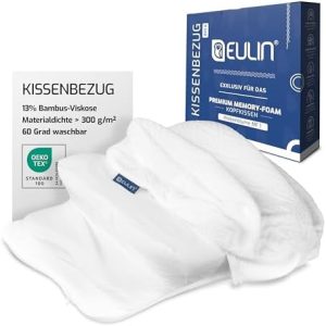 Wolkenblume Memory Foam Kissenbezug – waschbar bei 60°C für orthopädische Nackenschläfer, OEKO-TEX 100