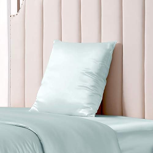 THXSILK 25 Momme Seidenkissenbezug für Haar und Haut - Hypoallergen mit verstecktem Reißverschluss, 40x80cm Holzkohle