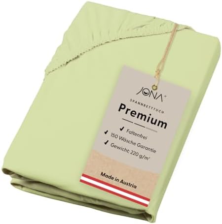 Premium Spannbettlaken 180-200 x 200 cm aus Jersey Baumwolle – ÖKO-TEX 100 zertifiziert für besten Schlafkomfort in Graf