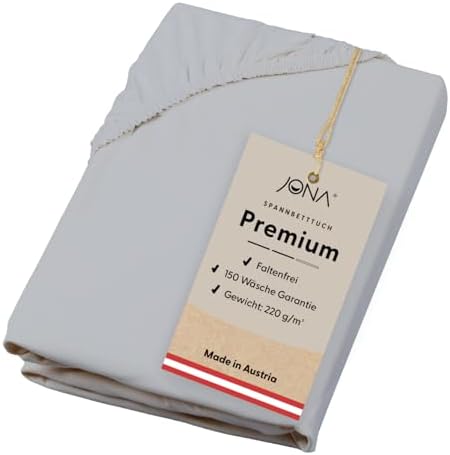 Premium Spannbettlaken 180-200 x 200 cm aus Jersey Baumwolle – ÖKO-TEX 100 zertifiziert für besten Schlafkomfort in Graf