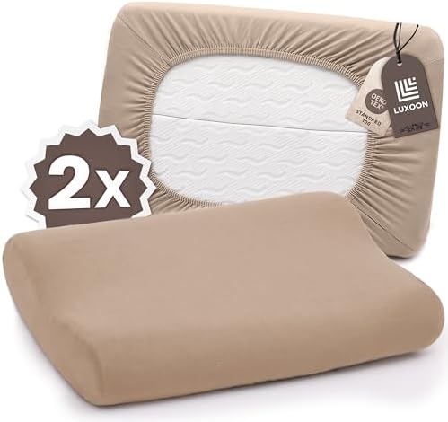 Gesundheitskissen Kissenbezug Set – 95% Baumwolle, Atmungsaktiv & Waschbar, Komfortabel für einen erholsamen Schlaf, 2er