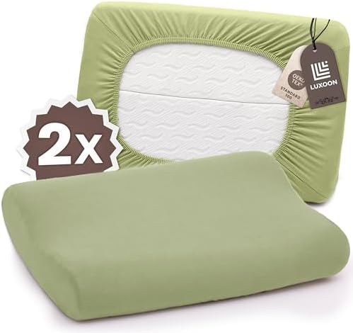 Gesundheitskissen Kissenbezug Set – 95% Baumwolle, Atmungsaktiv & Waschbar, Komfortabel für einen erholsamen Schlaf, 2er