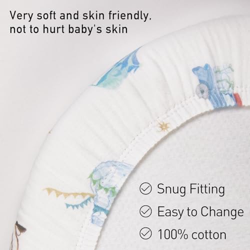 Musselin-Spannbettlaken für Kinderwagen 2er-Pack – Weich & Atmungsaktiv für Neugeborene, OEKO-TEX 100, 83 x 43 cm