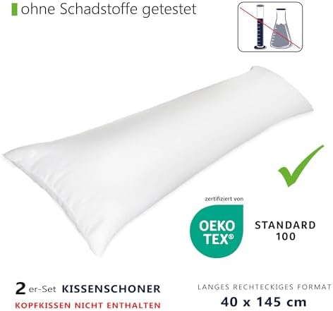 Aegis® Twillie Kissenbezug 40x60 cm – Wasserdicht, Atmungsaktiv, Hypoallergen – Ideal für Allergiker und Schlafkomfort