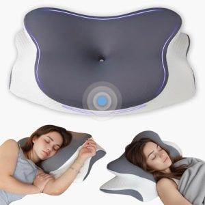 Orthopädisches Nackenkissen von – Ergonomisches Memory Foam Kopfkissen für Seitenschläfer, Rücken- und Bauchschläfer in