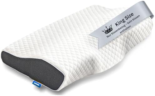 Derila Nackenkissen – Komfortables Memory Foam Kopfkissen für Seiten-, Rücken- und Bauchschläfer