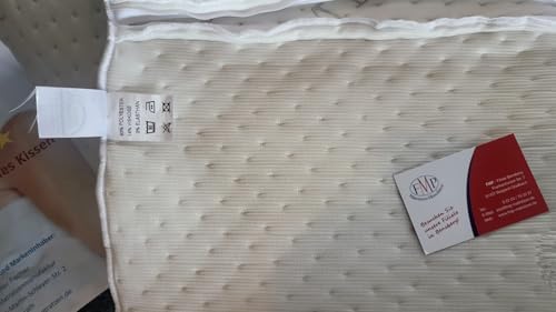 FMP Matratzenmanufaktur Visco Nackenstützkissen 11 cm – Orthopädischer Komfort für erholsamen Schlaf in Weiß