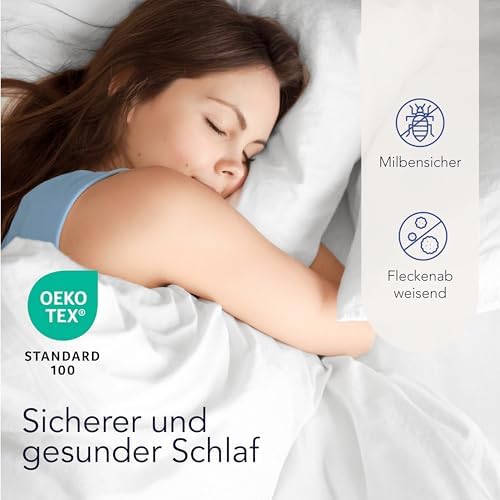 Dreamzie Kissenschoner 80x80 cm - 2er Set Wasserdicht & Allergikerfreundlich - Oeko-Tex, Ideal für Kinder und empfindlic