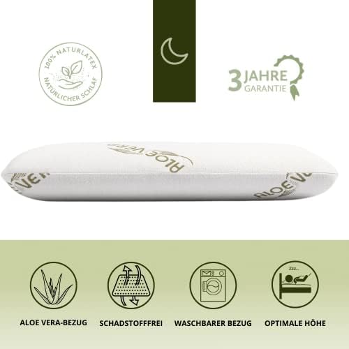 Sleeptime Orthopädisches Nackenstützkissen 70x40cm - Visko-Gelschaum & Bamboo-Bezug für erholsamen Schlaf