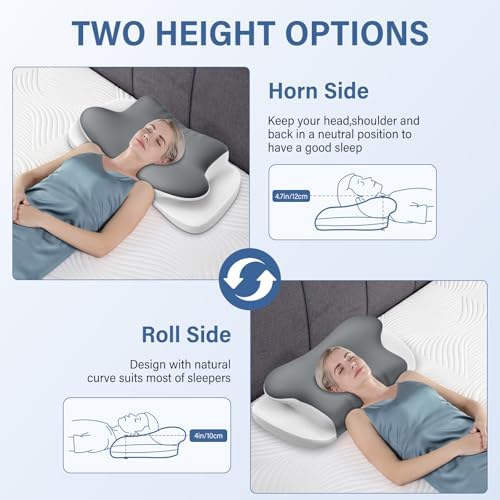 Nackenstützkissen von – Atmungsaktives Memory Foam Kissen für ergonomischen Schlaf in allen Positionen