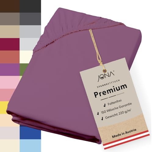 Premium Spannbettlaken 180-200 x 200 cm aus Jersey Baumwolle – ÖKO-TEX 100 zertifiziert für besten Schlafkomfort in Graf