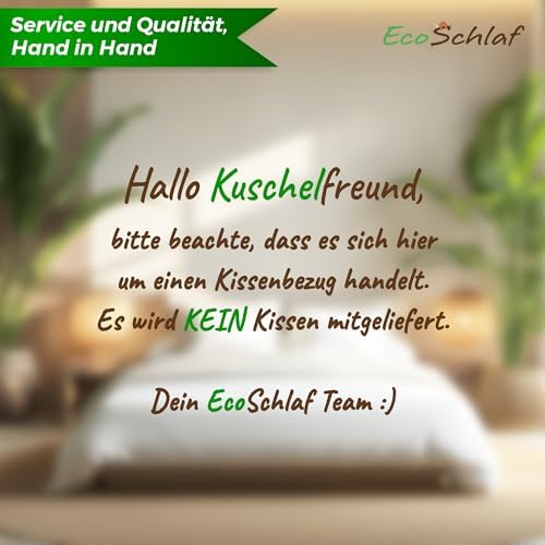 EcoSchlaf® Orthopädisches Premium Nackenstützkissen – Ergonomisch, Höhenverstellbar, Ideal für Seitenschläfer – Zertifiz