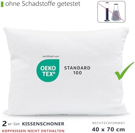 Aegis® Twillie Kissenbezug 40x60 cm – Wasserdicht, Atmungsaktiv, Hypoallergen – Ideal für Allergiker und Schlafkomfort