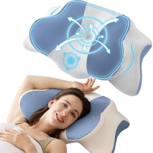 Orthopädisches Nackenkissen von – Memory Foam Kopfkissen für besten Schlafkomfort bei Nacken- und Schulterschmerzen für