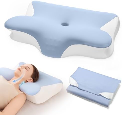 Orthopädisches Memory Foam Kissen von – Ergonomisches, höhenverstellbares Nackenkissen für optimalen Schlafkomfort für