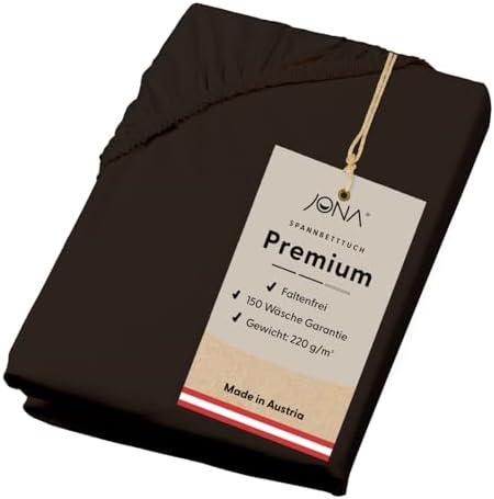 Premium Spannbettlaken 180-200 x 200 cm aus Jersey Baumwolle – ÖKO-TEX 100 zertifiziert für besten Schlafkomfort in Graf