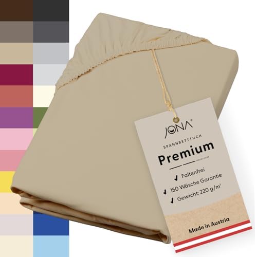 Premium Spannbettlaken 180-200 x 200 cm aus Jersey Baumwolle – ÖKO-TEX 100 zertifiziert für besten Schlafkomfort in Graf