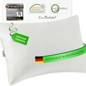EcoSchlaf® Airflow Kopfkissen – Ergonomisches Memory Foam Nackenkissen für Seitenschläfer – Optimaler Schlafkomfort ohne