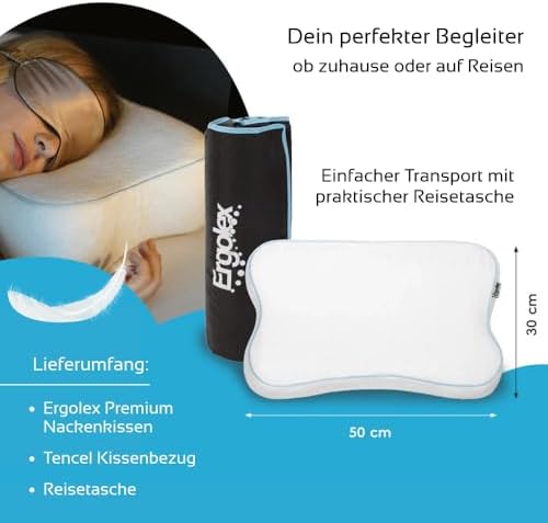 Ergonomisches Schlafkissen von – Orthopädisches Nackenkissen für besseren Schlaf – Ideal für Seitenschläfer!