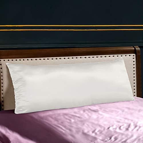 THXSILK 25 Momme Seidenkissenbezug für Haar und Haut - Hypoallergen mit verstecktem Reißverschluss, 40x80cm Holzkohle