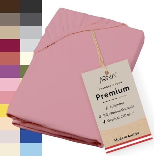Premium Spannbettlaken 180-200 x 200 cm aus Jersey Baumwolle – ÖKO-TEX 100 zertifiziert für besten Schlafkomfort in Graf