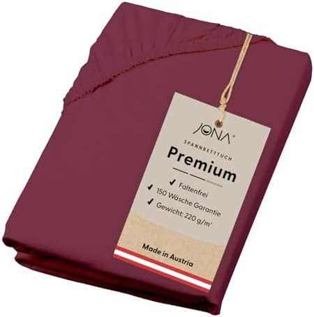 Premium Spannbettlaken 180-200 x 200 cm aus Jersey Baumwolle – ÖKO-TEX 100 zertifiziert für besten Schlafkomfort in Graf