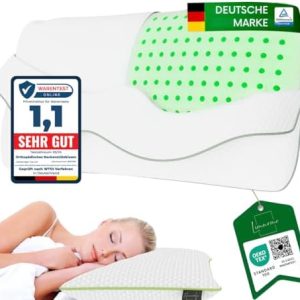 Orthopädisches Nackenstützkissen 80x40 cm – Viscoelastisches Schlafkissen für optimalen Komfort im Bett, OEKO-TEX STANDA